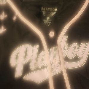 Authentic PLAYBOY CROP TOP AND PINK WITH BLACK BUNNIES